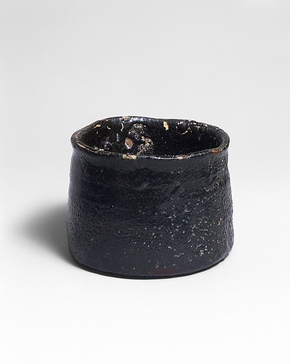 Black Seto (Seto-guro) Tea Bowl, named Iron Mallet (Tettsui)