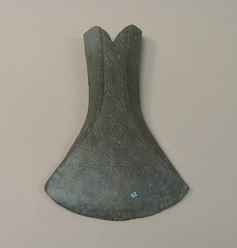 Swallowtail Hafted Ax with Diamond Pattern