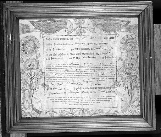 Birth and Baptismal Certificate
