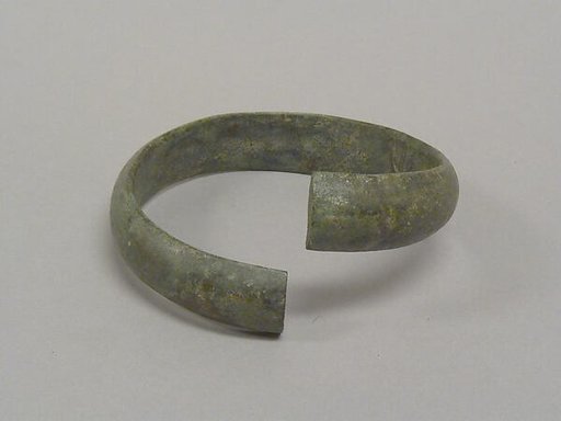 One from a Pair of Undecorated Torqued Anklets