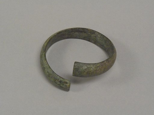 One from a Pair of Undecorated Torqued Anklets