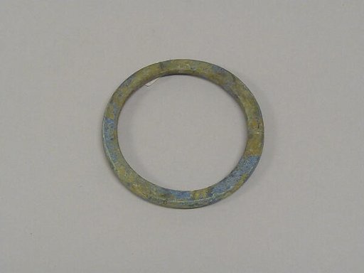 One from a Pair of Solid Undecorated Bangles with Flat Surface