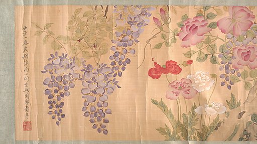 Roses and Wisteria