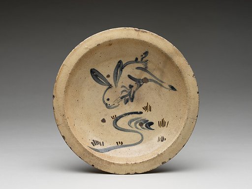 Ishizara with Rabbit Jumping Over a Stream
