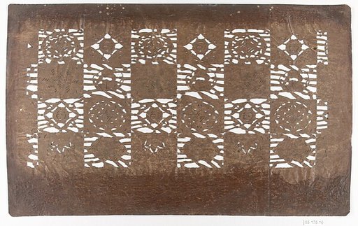 Stencil with Pattern of Filled Squares