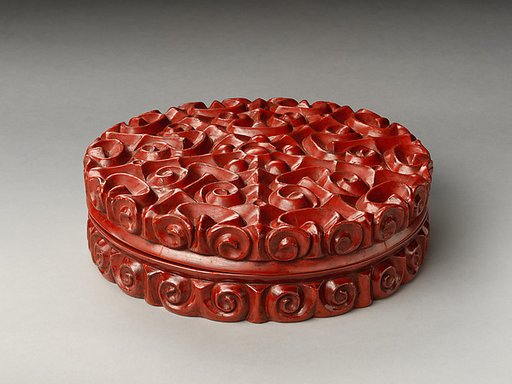 Incense box with guri pattern