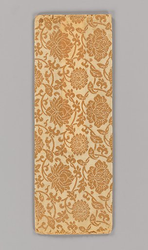 Sutra Cover with Floral Scroll