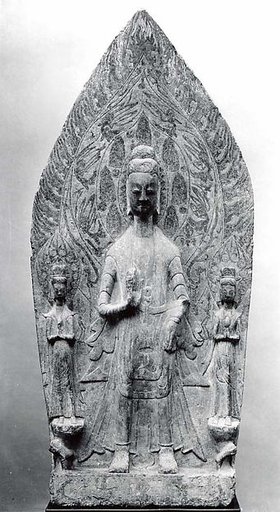 Maitreya with attendant bodhisattvas