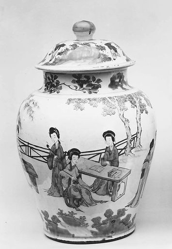 Jar with Cover (one of a pair)