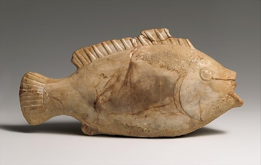 Ointment vase in the shape of a bolti fish