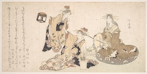 Three Young Ladies Visiting Together