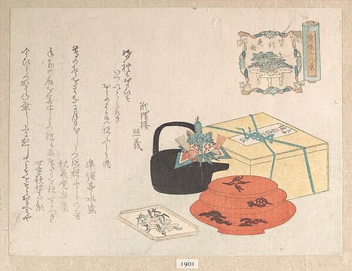 Still Life; Design of Yogoyomi; Pictorial Calendar