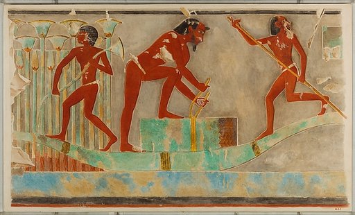 Men Gathering Papyrus