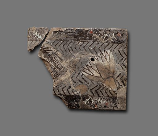 Tile with water flowers in a canal