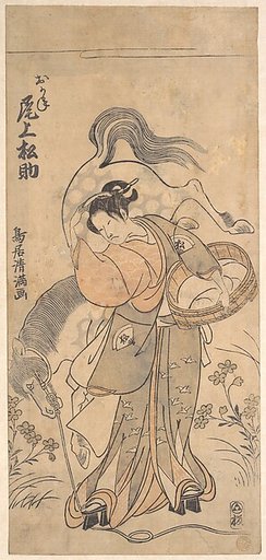The Actor Onoe Matsusuke in the Role of the Famous Strong Woman Okane