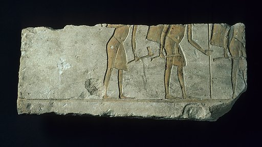 Relief with three soldiers