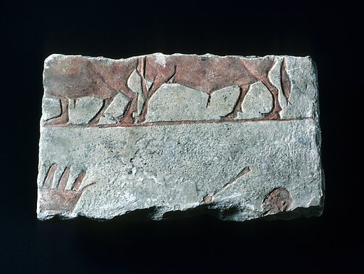 Relief with oxen