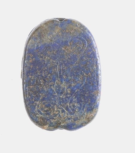 Scarab Inscribed with Nefer in Scroll Border