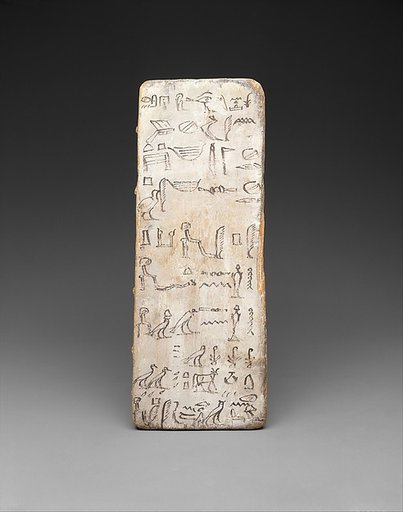Writing board of an apprentice scribe