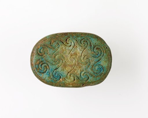 Scarab Incised with Nefer Signs and Scrolls