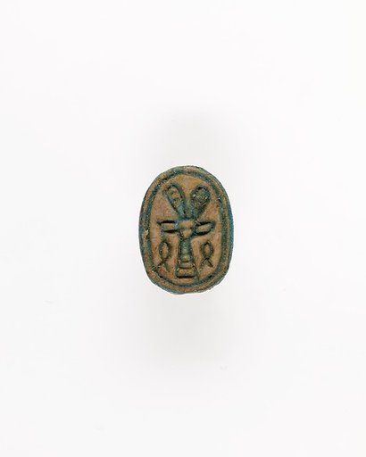 Scarab with Hathor-like Canaanite Goddess