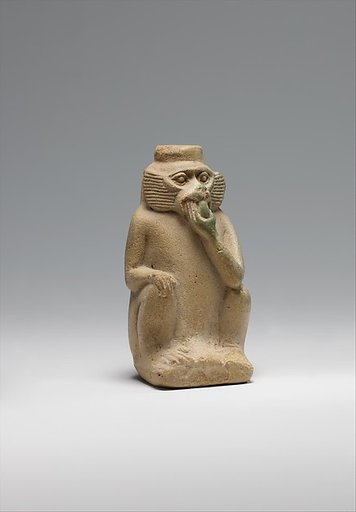 Perfume vessel in shape of a monkey