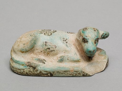 Figurine of a recumbent calf