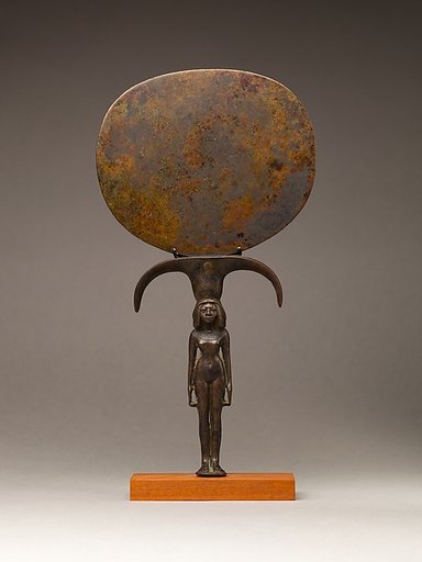 Mirror with a Handle in the Shape of a Young Woman