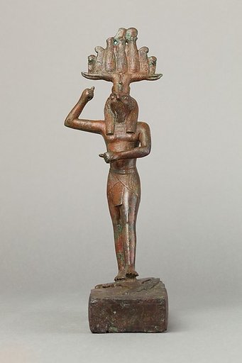 Statuette of Horus spearing an antelope