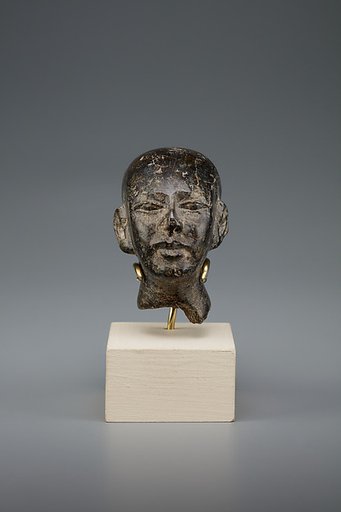 Head of male statue