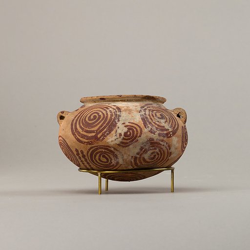 Decorated ware jar illustrating spirals
