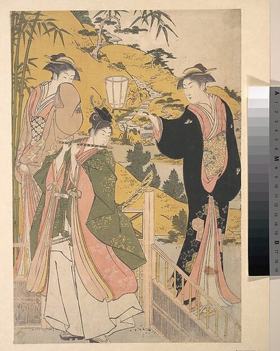 Yoshitsune Serenading Jorurihime
