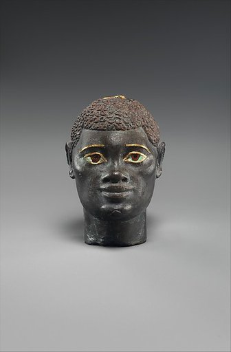 Head of an "Ethiopian" depicted in Hellenistic mode