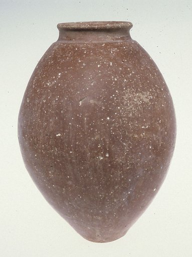 Red polished ware jar