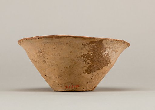 White cross-lined bowl with geometric design