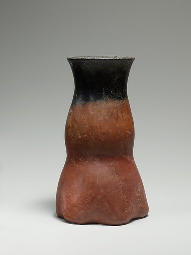 Black-topped red ware jar