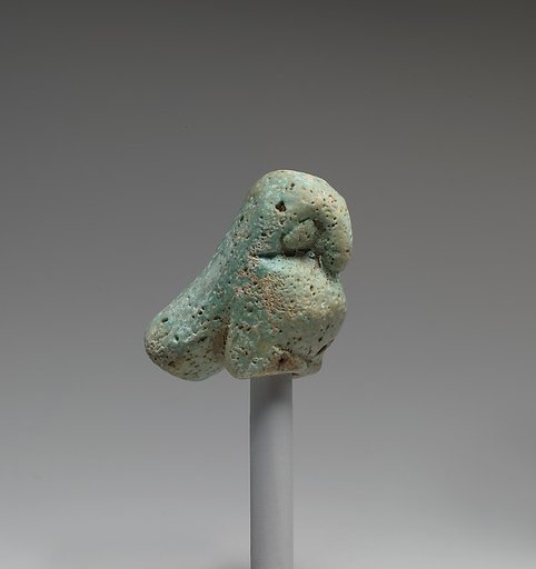 Figurine of a crouching falcon