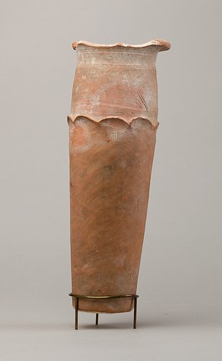 Wavy-handled jar