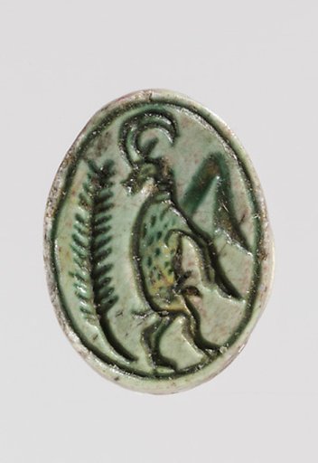 Scarab depicting a rearing ibex