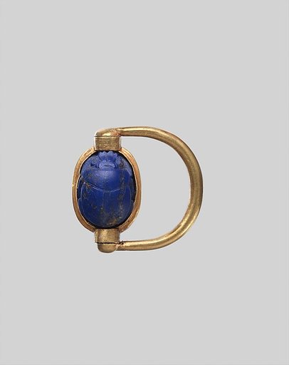 Scarab Finger Ring with the Names of Thutmose III and Hatshepsut