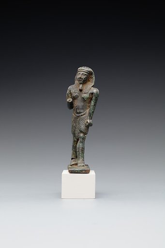 Male figure in a nemes and shendyt kilt