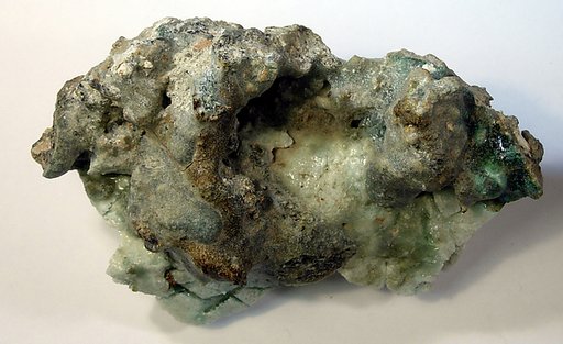 Pieces of slag from glazing process