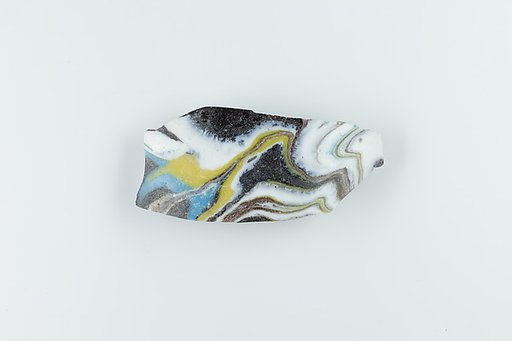 Fragment from Thick Walled Marbled Vessel