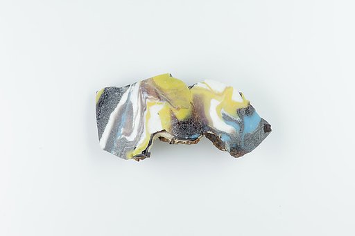 Fragment from Thick Walled Marbled Vessel