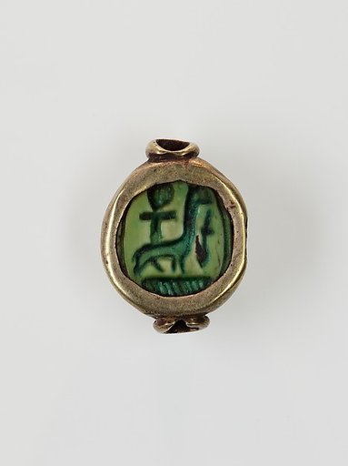 Scarab Set in a Ring Bezel