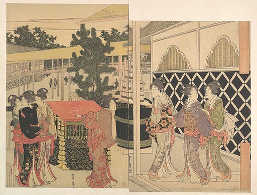Pilgrimage to Myōhōji in Horinouchi, Edo