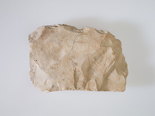 Ostracon Depicting a Man's Head