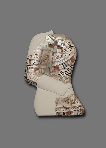 Tile Inlay from the Palace of Ramesses II, Torso of a Mesopotamian or Syrian Captive