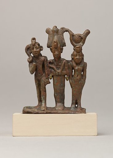 Isis, Osiris and Horus triad