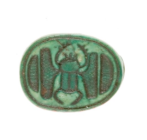 Scarab Inscribed with a Hieroglyphic Motif